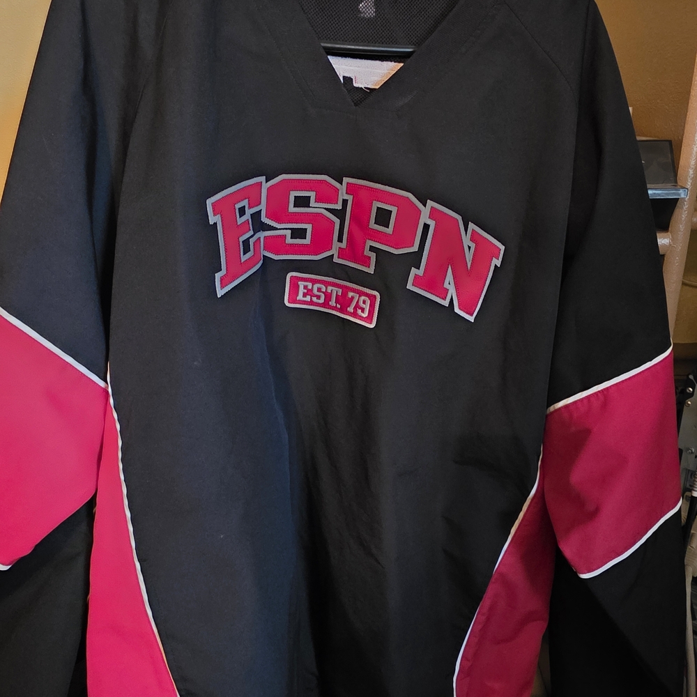 ESPN Black and Red Men's Jacket